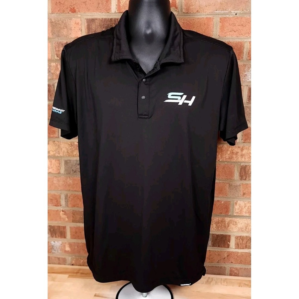 Stewart-Haas Racing Ford Nascar Black Polo Shirt Truewerk Mens Medium